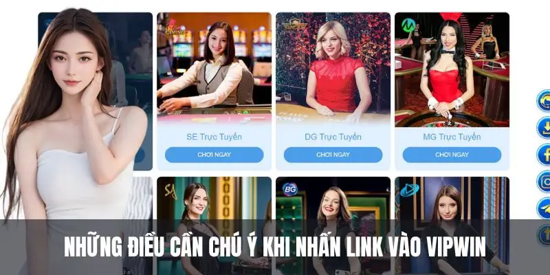 Những điều cần chú ý khi nhấn link vào Vipwin