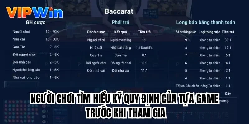 Người chơi tìm hiểu kỹ quy định của tựa game trước khi tham gia